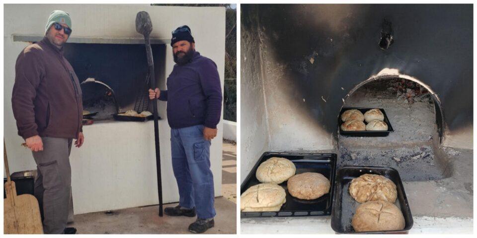 Στα Αντικύθηρα έφτιαξαν ψωμί σε ξυλόφουρνο